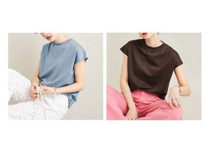 【BEAUTY&YOUTH / UNITED ARROWS/ビューティ&ユース ユナイテッドアローズ】のクルーネックフレンチスリーブカットソー おすすめ！人気、トレンド、レディースファッションの通販 おすすめ人気トレンドファッション通販アイテム インテリア・キッズ・メンズ・レディースファッション・服の通販 founy(ファニー) https://founy.com/ ファッション Fashion レディースファッション WOMEN トップス・カットソー Tops/Tshirt シャツ/ブラウス Shirts/Blouses ロング / Tシャツ T-Shirts カットソー Cut and Sewn キャミワンピース シンプル スリーブ トレンド 定番 Standard ボトム おすすめ Recommend 夏 Summer |ID:crp329100000142812