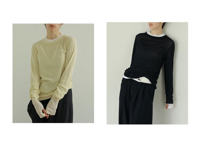 【ETRE TOKYO/エトレトウキョウ】のレイヤードセットロンTee 【トップス、カットソー】おすすめ！人気、トレンド、レディースファッションの通販 おすすめ人気トレンドファッション通販アイテム 人気、トレンドファッション・服の通販 founy(ファニー) ファッション Fashion レディースファッション WOMEN トップス・カットソー Tops/Tshirt シャツ/ブラウス Shirts/Blouses ロング / Tシャツ T-Shirts カットソー Cut and Sewn スリーブ ロング 今季 |ID:crp329100000143076