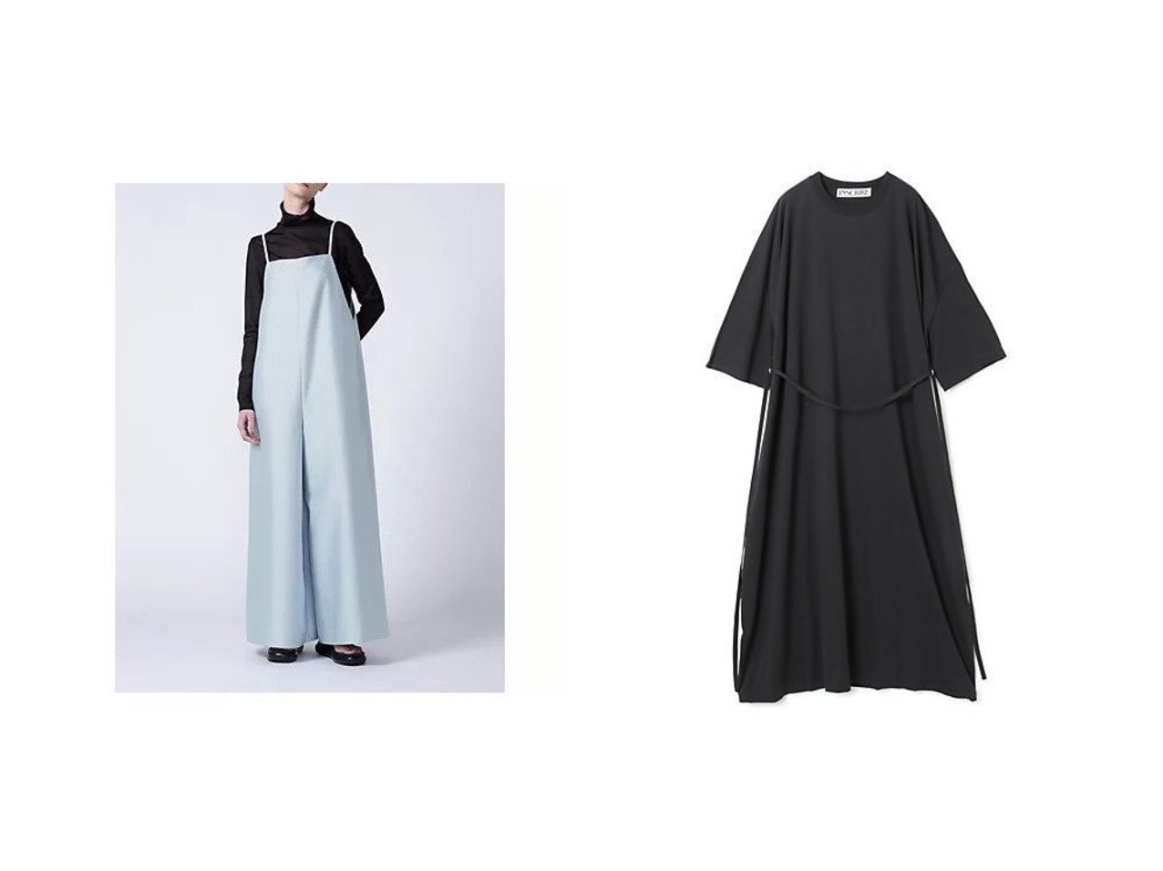 【ADORE/アドーア】のシルクウールツイルオールインワン&【INSCRIRE/アンスクリア】のBelted Wide Dress 【ワンピース、ドレス】おすすめ！人気、トレンド、レディースファッションの通販 おすすめ人気トレンドファッション通販アイテム インテリア・キッズ・メンズ・レディースファッション・服の通販 founy(ファニー) 　ファッション　Fashion　レディースファッション　WOMEN　ワンピース　Dress　オールインワン ワンピース　All In One Dress　ドレス　Party Dresses　エレガント　コンビネゾン　シルク　シンプル　スタンダード　ツイル　2023年　2023　2023春夏・S/S　SS,Spring/Summer,2023　ロング　今季　洗える　ブルー系　Blue　|ID:crp329100000143262