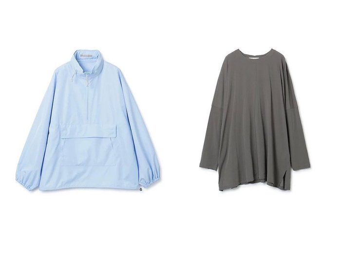 【PLAIN PEOPLE/プレインピープル】のウィンドブレーカープルオーバー&オーバーサイズプルオーバー 【トップス、カットソー】おすすめ！人気、トレンド、レディースファッションの通販 おすすめ人気トレンドファッション通販アイテム 人気、トレンドファッション・服の通販 founy(ファニー) ファッション Fashion レディースファッション WOMEN トップス・カットソー Tops/Tshirt プルオーバー Pullover おすすめ Recommend オレンジ ビッグ ビビッド リラックス 洗える 長袖 コンパクト スタンド スポーティ ポケット |ID:crp329100000143293