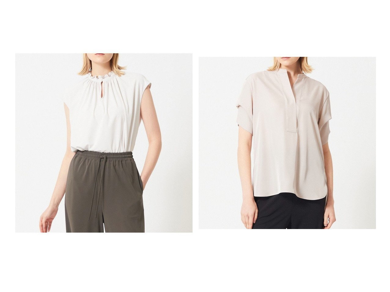 【BEIGE,/ベイジ,】の【WEB&一部店舗限定】 カットソー&【WEB&一部店舗限定】 ブラウス 【トップス、カットソー】おすすめ！人気、トレンド、レディースファッションの通販 おすすめ人気トレンドファッション通販アイテム インテリア・キッズ・メンズ・レディースファッション・服の通販 founy(ファニー) 　ファッション　Fashion　レディースファッション　WOMEN　トップス・カットソー　Tops/Tshirt　シャツ/ブラウス　Shirts/Blouses　ロング / Tシャツ　T-Shirts　カットソー　Cut and Sewn　送料無料　Free Shipping　カットソー　ベージュ系　Beige　ブルー系　Blue　|ID:crp329100000144419