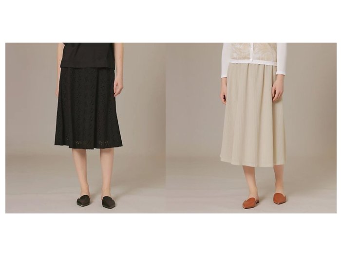 【MACKINTOSH LONDON/マッキントッシュ ロンドン】のコットンレーススカート&プリーツブルーゼスカート 【スカート】おすすめ！人気、トレンド、レディースファッションの通販 おすすめ人気トレンドファッション通販アイテム 人気、トレンドファッション・服の通販 founy(ファニー) ファッション Fashion レディースファッション WOMEN スカート Skirt ウォッシャブル エレガント フレア ブロード ボタニカル 夏 Summer 春 Spring エアリー ギャザー フォルム リラックス |ID:crp329100000144732