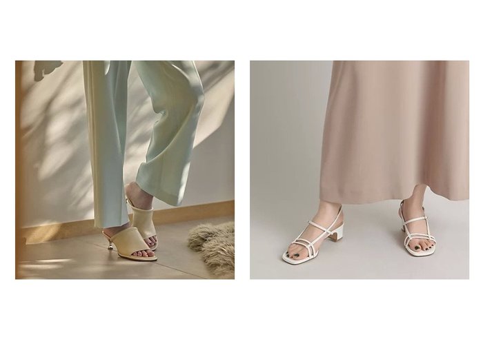 【Odette e Odile/オデット エ オディール】のパラレルベルト サンダル40↑&トップラインパフミュール サンダル50↑ 【シューズ・靴】おすすめ！人気、トレンド、レディースファッションの通販 おすすめ人気トレンドファッション通販アイテム インテリア・キッズ・メンズ・レディースファッション・服の通販 founy(ファニー) https://founy.com/ ファッション Fashion レディースファッション WOMEN ベルト Belts サンダル ハーフ メタル シンプル ブロック ラップ |ID:crp329100000145566