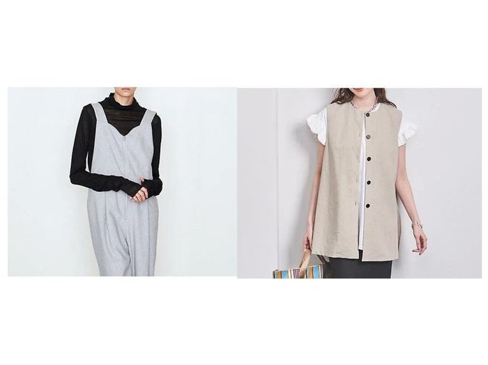 【UNITED ARROWS/ユナイテッドアローズ】のサイドスリット ベスト&シアー タートルネック カットソー おすすめ！人気、トレンド、レディースファッションの通販 おすすめ人気トレンドファッション通販アイテム 人気、トレンドファッション・服の通販 founy(ファニー) ファッション Fashion レディースファッション WOMEN アウター Coat Outerwear トップス・カットソー Tops/Tshirt ベスト/ジレ Gilets/Vests カットソー Cut and Sewn タートルネック Turtleneck シンプル スリット スリム ノースリーブ バランス フロント ベスト おすすめ Recommend |ID:crp329100000145791