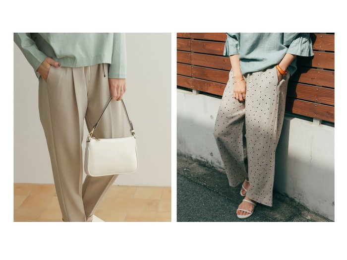 【URBAN RESEARCH DOORS/アーバンリサーチ ドアーズ】のストレッチテーパードイージーパンツ&リネンドットイージーパンツ 【パンツ】おすすめ！人気、トレンド、レディースファッションの通販 おすすめ人気トレンドファッション通販アイテム 人気、トレンドファッション・服の通販 founy(ファニー) ファッション Fashion レディースファッション WOMEN パンツ Pants NEW・新作・新着・新入荷 New Arrivals ダウン ドット プリント ベーシック ランダム リネン リラックス ワイド 人気 再入荷 Restock/Back in Stock/Re Arrival 夏 Summer おすすめ Recommend ストレッチ センター チュニック テーパード バランス 春 Spring |ID:crp329100000146153
