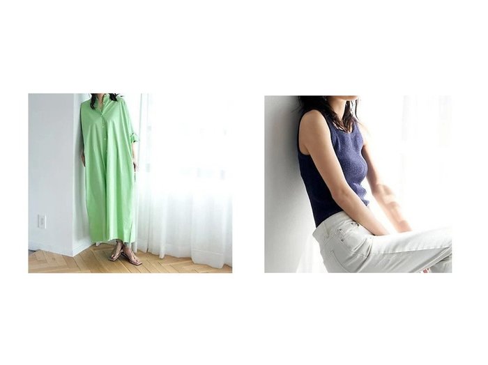 【marjour/マージュール】のCOTTON TYPEWRITER SHIRTS ONEPIECE&2WAY RIB KNIT TANKTOP 【トップス、カットソー】おすすめ！人気、トレンド、レディースファッションの通販 おすすめ人気トレンドファッション通販アイテム 人気、トレンドファッション・服の通販 founy(ファニー) ファッション Fashion レディースファッション WOMEN トップス・カットソー Tops/Tshirt ニット Knit Tops シャツ/ブラウス Shirts/Blouses カットソー サマー シンプル スクエア ストレッチ タンク トラベル トレンド フィット ベーシック ボトム リブニット キャミソール スタンド タイプライター なめらか 夏 Summer |ID:crp329100000146266