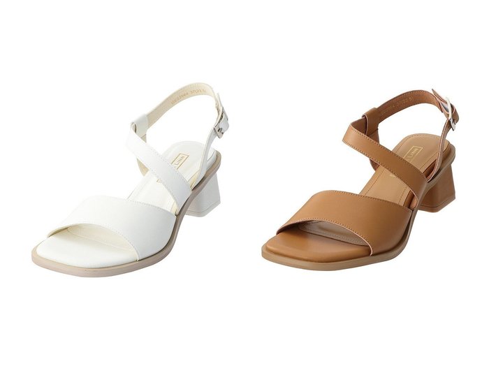 【Daniella & GEMMA/ダニエラ アンド ジェマ】のアシンメトリーチャンキーサンダル 【シューズ・靴】おすすめ！人気、トレンド、レディースファッションの通販 おすすめ人気トレンドファッション通販アイテム 人気、トレンドファッション・服の通販 founy(ファニー) ファッション Fashion レディースファッション WOMEN アシンメトリー サンダル シンプル |ID:crp329100000146513