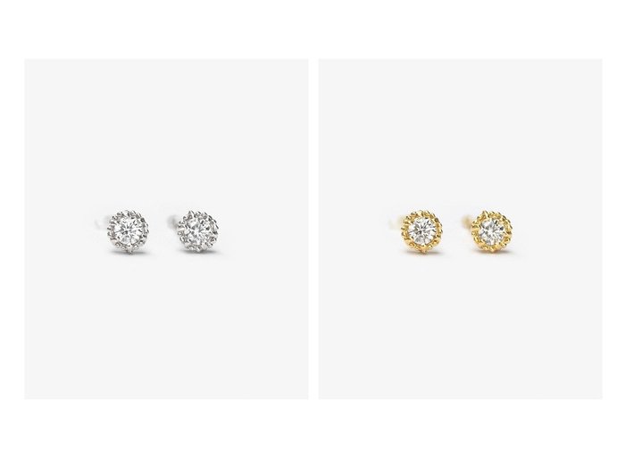 トッカ/TOCCA】の【WEB限定】FLORA PLATINUM DIAMOND PIERCED EARRINGS