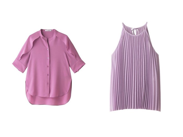 【BEIGE,/ベイジ,】のHYACINTH(ハイアシンス)/スタンドカラーブラウス&THISTLE(シスル)/アメリカンスリーブブラウス 【トップス、カットソー】おすすめ！人気、トレンド、レディースファッションの通販 おすすめ人気トレンドファッション通販アイテム インテリア・キッズ・メンズ・レディースファッション・服の通販 founy(ファニー) https://founy.com/ ファッション Fashion レディースファッション WOMEN トップス・カットソー Tops/Tshirt キャミソール / ノースリーブ No Sleeves シャツ/ブラウス Shirts/Blouses おすすめ Recommend アメリカン スリーブ センター デニム ノースリーブ プリーツ ラップ リボン カフス ショート スタンド ドレープ ヘムライン ヨーク |ID:crp329100000146901