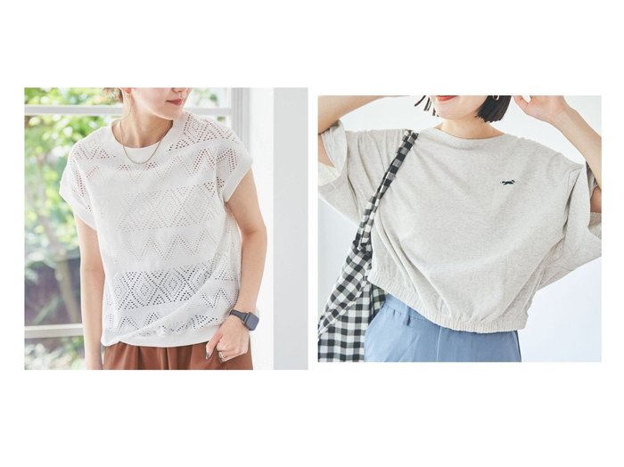 【COEN/コーエン】のアイレットレースフレンチスリーブ&PENNEYS(ぺニーズ)別注クロップドTシャツ 【プチプライス・低価格】おすすめ！人気、トレンド、レディースファッションの通販 おすすめ人気トレンドファッション通販アイテム 人気、トレンドファッション・服の通販 founy(ファニー) ファッション Fashion レディースファッション WOMEN トップス・カットソー Tops/Tshirt シャツ/ブラウス Shirts/Blouses ロング / Tシャツ T-Shirts カットソー Cut and Sewn インナー エアリー 春 Spring スタイリッシュ スリム ボトム レース ワイド S/S・春夏 SS・Spring/Summer NEW・新作・新着・新入荷 New Arrivals 夏 Summer 2023春夏・S/S SS,Spring/Summer,2023 2023年 2023 |ID:crp329100000146957
