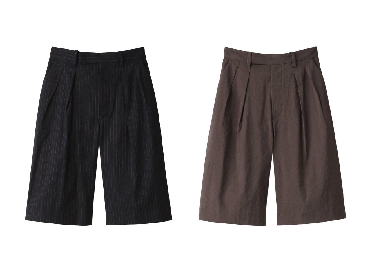 【heliopole/エリオポール】のthe Editor パンツ(bio linen Bermuda)&the Editor パンツ(bio linen Bermuda) 【パンツ】おすすめ！人気、トレンド、レディースファッションの通販 おすすめ人気トレンドファッション通販アイテム インテリア・キッズ・メンズ・レディースファッション・服の通販 founy(ファニー) 　ファッション　Fashion　レディースファッション　WOMEN　パンツ　Pants　おすすめ　Recommend　ショート　ジャケット　ストライプ　セットアップ　リネン　ブルー系　Blue　ブラウン系　Brown　|ID:crp329100000147097