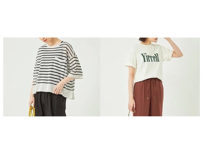 【green label relaxing / UNITED ARROWS/グリーンレーベル リラクシング / ユナイテッドアローズ】のペーパーミックス ショートスリーブ プルオーバー ニット -ウォッシャブル-&【別注】 ショートスリーブ ロゴ Tシャツ おすすめ！人気、トレンド、レディースファッションの通販 おすすめ人気トレンドファッション通販アイテム インテリア・キッズ・メンズ・レディースファッション・服の通販 founy(ファニー) https://founy.com/ ファッション Fashion レディースファッション WOMEN トップス・カットソー Tops/Tshirt シャツ/ブラウス Shirts/Blouses ロング / Tシャツ T-Shirts ニット Knit Tops プルオーバー Pullover インナー 春 Spring ショート シンプル スリーブ チューブ トレンド プリント 別注 おすすめ Recommend 夏 Summer |ID:crp329100000147458