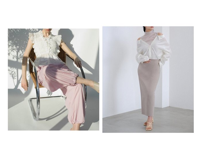 【FRAY I.D/フレイ アイディー】のワイドナイロンタフタシアーカーゴパンツ&ストレッチポンチタイトスカート おすすめ！人気、トレンド、レディースファッションの通販 おすすめ人気トレンドファッション通販アイテム 人気、トレンドファッション・服の通販 founy(ファニー) ファッション Fashion レディースファッション WOMEN パンツ Pants スカート Skirt NEW・新作・新着・新入荷 New Arrivals おすすめ Recommend カットソー カーゴパンツ カーディガン コクーン ジャケット ドローコード フィット フォルム ポケット ワイド ジャージー ストレッチ スリット タイトスカート マキシ モダン ロング |ID:crp329100000147938