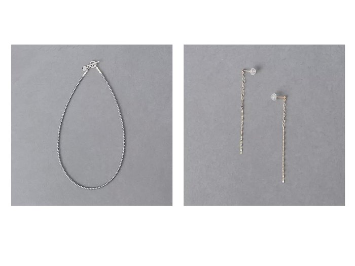【UNITED ARROWS/ユナイテッドアローズ】のGLOSS チョーカー&DUO ピアス おすすめ！人気、トレンド、レディースファッションの通販  おすすめ人気トレンドファッション通販アイテム インテリア・キッズ・メンズ・レディースファッション・服の通販 founy(ファニー) https://founy.com/ ファッション Fashion レディースファッション WOMEN アクセサリー イヤリング 片耳 シンプル ジュエリー チェーン フォーマル フランス シルバー ネックレス パール フィット おすすめ Recommend |ID:crp329100000148324