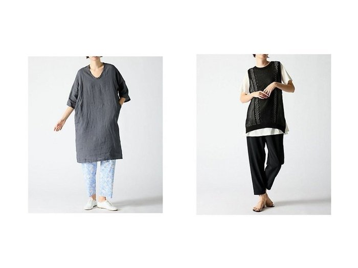 【mizuiro ind/ミズイロ インド】のプリントイージーパンツ&ジョガーパンツ 【パンツ】おすすめ！人気、トレンド、レディースファッションの通販  おすすめ人気トレンドファッション通販アイテム 人気、トレンドファッション・服の通販 founy(ファニー) ファッション Fashion レディースファッション WOMEN パンツ Pants セットアップ プリント リラックス 別注 夏 Summer |ID:crp329100000148368
