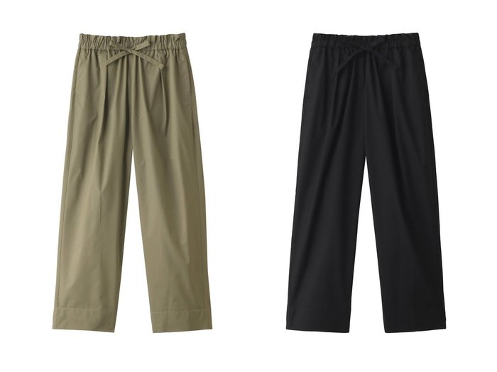【1er Arrondissement/プルミエ アロンディスモン】のコットンポリテーパードパンツ 【パンツ】おすすめ！人気、トレンド、レディースファッションの通販  おすすめ人気トレンドファッション通販アイテム 人気、トレンドファッション・服の通販 founy(ファニー) ファッション Fashion レディースファッション WOMEN パンツ Pants シンプル ストレッチ |ID:crp329100000148669