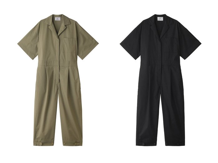 【1er Arrondissement/プルミエ アロンディスモン】のコットンポリオールインワン 【ワンピース、ドレス】おすすめ！人気、トレンド、レディースファッションの通販 おすすめ人気トレンドファッション通販アイテム 人気、トレンドファッション・服の通販 founy(ファニー) ファッション Fashion レディースファッション WOMEN パンツ Pants ストレッチ トレンド |ID:crp329100000148700