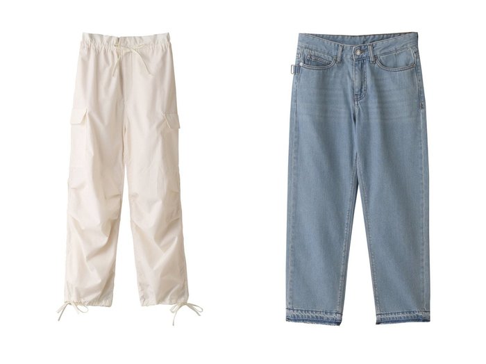 【MIDIUMISOLID/ミディウミソリッド】のhigh waist cargo PT パンツ&【ZADIG & VOLTAIRE/ザディグ エ ヴォルテール】のDEANA DENIM ECO デニム 【パンツ】おすすめ！人気、トレンド、レディースファッションの通販  おすすめ人気トレンドファッション通販アイテム インテリア・キッズ・メンズ・レディースファッション・服の通販 founy(ファニー) https://founy.com/ ファッション Fashion レディースファッション WOMEN パンツ Pants デニムパンツ Denim Pants カーゴパンツ トレンド ドレープ オーガニック デニム |ID:crp329100000149091
