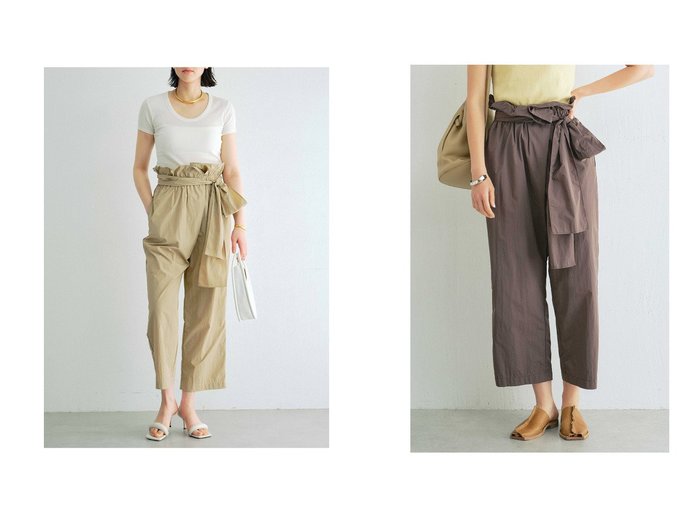 【GALLARDAGALANTE/ガリャルダガランテ】のベルテッドラップパンツ おすすめ！人気、トレンド、レディースファッションの通販 おすすめ人気トレンドファッション通販アイテム 人気、トレンドファッション・服の通販 founy(ファニー) ファッション Fashion レディースファッション WOMEN パンツ Pants カットソー シンプル リボン ワイド |ID:crp329100000149439