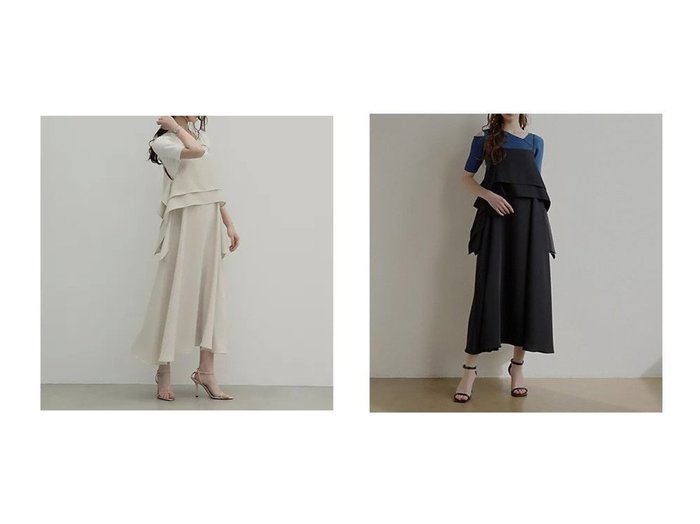【MIELIINVARIANT/ミエリインヴァリアント】のA Dress 【ワンピース、ドレス】おすすめ！人気、トレンド、レディースファッションの通販 おすすめ人気トレンドファッション通販アイテム 人気、トレンドファッション・服の通販 founy(ファニー) ファッション Fashion レディースファッション WOMEN ワンピース Dress ドレス Party Dresses インナー キャミワンピース シンプル ノースリーブ バランス フェミニン フレア |ID:crp329100000149514
