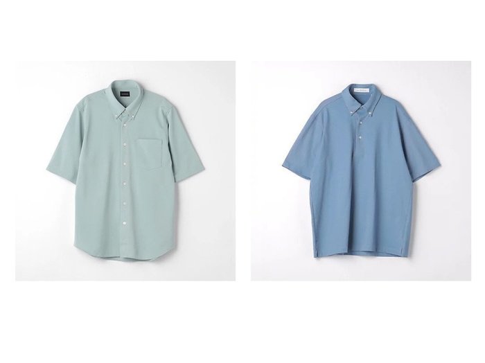 【green label relaxing / UNITED ARROWS / MEN/グリーンレーベルリラクシング】のS-DRY 36ゲージ ミニ ボタンダウン シャツ -吸水速乾-&COMFY COOL ピケ ボタンダウン ポロシャツ -接触冷感- 【MEN】おすすめ！人気トレンド・男性、メンズファッションの通販 おすすめ人気トレンドファッション通販アイテム インテリア・キッズ・メンズ・レディースファッション・服の通販 founy(ファニー) https://founy.com/ ファッション Fashion メンズファッション MEN インナー 春 Spring 吸水 鹿の子 ジャケット スリム ダウン バランス S/S・春夏 SS・Spring/Summer おすすめ Recommend 夏 Summer |ID:crp329100000149656