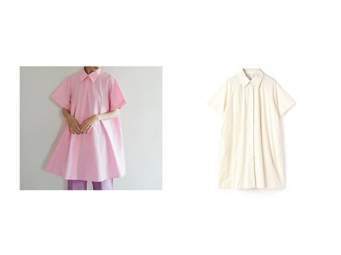 【marjour/マージュール】のHALF RAGLAN SLEEVE SHIRTS 【トップス、カットソー】おすすめ！人気、トレンド、レディースファッションの通販  おすすめ人気トレンドファッション通販アイテム 人気、トレンドファッション・服の通販 founy(ファニー) ファッション Fashion レディースファッション WOMEN トップス・カットソー Tops/Tshirt シャツ/ブラウス Shirts/Blouses ストレッチ スリーブ ネックレス フレア ボトム 半袖 羽織 マニッシュ リラックス レギンス ロング おすすめ Recommend |ID:crp329100000149727