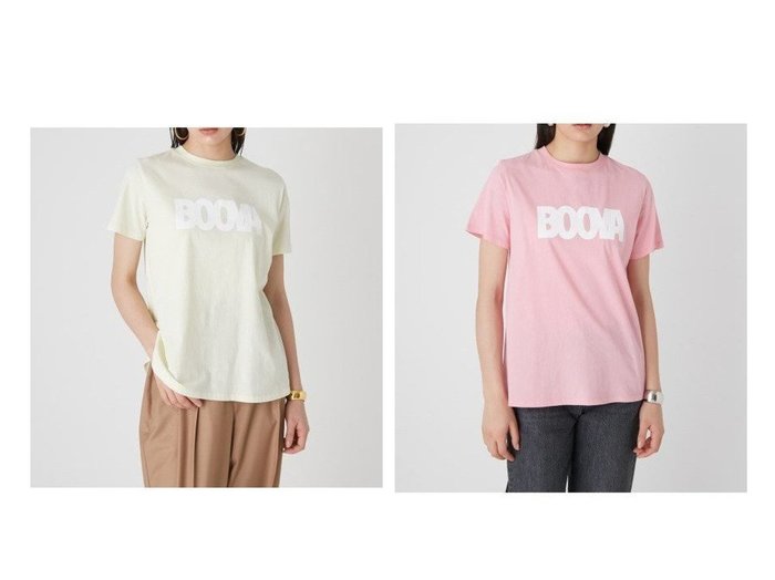 【Mila Owen/ミラオーウェン】のAライン半袖ロゴプリントTシャツ【ウォッシャブル】 おすすめ！人気、トレンド、レディースファッションの通販 おすすめ人気トレンドファッション通販アイテム 人気、トレンドファッション・服の通販 founy(ファニー) ファッション Fashion レディースファッション WOMEN トップス・カットソー Tops/Tshirt シャツ/ブラウス Shirts/Blouses ロング / Tシャツ T-Shirts カットソー Cut and Sewn NEW・新作・新着・新入荷 New Arrivals イエロー ウォッシャブル カットソー カラフル コンパクト フロント プリント マーメイド ワイド 半袖 |ID:crp329100000149747