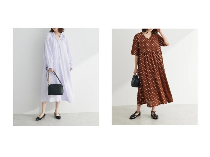 【Green Parks/グリーンパークス】のボリュームギャザーワンピース&・novem9 ドットpt Aラインワンピース 【プチプライス・低価格】おすすめ！人気、トレンド、レディースファッションの通販  おすすめ人気トレンドファッション通販アイテム 人気、トレンドファッション・服の通販 founy(ファニー) ファッション Fashion レディースファッション WOMEN ワンピース Dress Aラインワンピース A-line Dress 送料無料 Free Shipping おすすめ Recommend カーディガン ガーリー ドット ポケット |ID:crp329100000149784