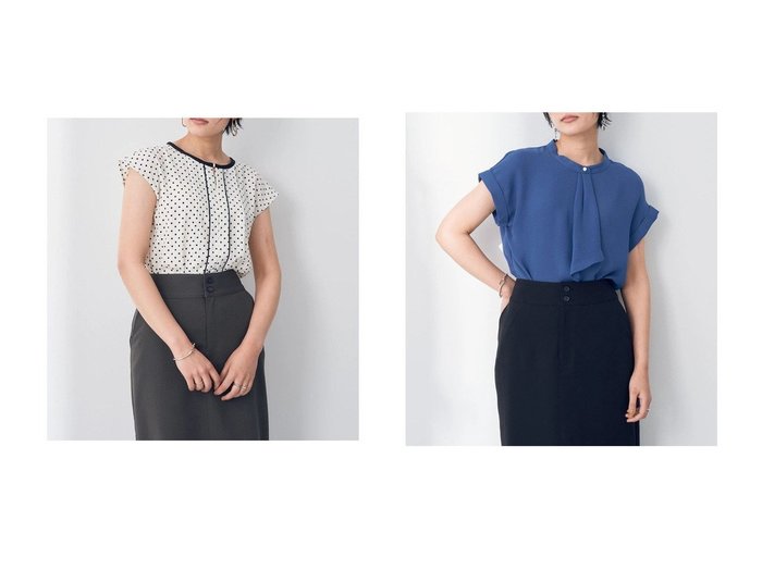 【YECCA VECCA/イェッカ ヴェッカ】の・配色ブラウス&・ドレープボウタイブラウス 【トップス、カットソー】おすすめ！人気、トレンド、レディースファッションの通販 おすすめ人気トレンドファッション通販アイテム 人気、トレンドファッション・服の通販 founy(ファニー) ファッション Fashion レディースファッション WOMEN トップス・カットソー Tops/Tshirt シャツ/ブラウス Shirts/Blouses 送料無料 Free Shipping おすすめ Recommend スリーブ ポケット |ID:crp329100000149856