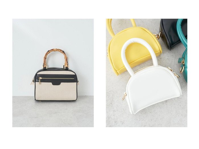 【earth music&ecology/アースミュージックアンドエコロジー】のバンブーテイストハンドルバッグ&miniminiボストンバッグ おすすめ！人気、トレンド、レディースファッションの通販 おすすめ人気トレンドファッション通販アイテム 人気、トレンドファッション・服の通販 founy(ファニー) ファッション Fashion レディースファッション WOMEN バッグ Bag 送料無料 Free Shipping ハンドバッグ モダン ボストンバッグ |ID:crp329100000149951
