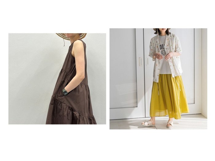 【niko and…/ニコアンド】のエンシュクマキシティアードOP&ギャザーボイルスカート 【プチプライス・低価格】おすすめ！人気、トレンド、レディースファッションの通販 おすすめ人気トレンドファッション通販アイテム 人気、トレンドファッション・服の通販 founy(ファニー) ファッション Fashion レディースファッション WOMEN ワンピース Dress ドレス Party Dresses シャツワンピース Shirt Dresses スカート Skirt ドレス ユーズド 夏 Summer 洗える ギャザー ベーシック マキシ リラックス ロング |ID:crp329100000149960