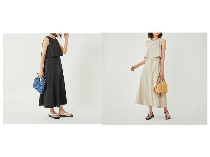【green label relaxing / UNITED ARROWS/グリーンレーベル リラクシング / ユナイテッドアローズ】のクロップド レイヤー ワンピース -UVカット・マシンウォッシャブル- 【ワンピース、ドレス】おすすめ！人気、トレンド、レディースファッションの通販 おすすめ人気トレンドファッション通販アイテム 人気、トレンドファッション・服の通販 founy(ファニー) ファッション Fashion レディースファッション WOMEN ワンピース Dress アウトドア 春 Spring カーディガン クロップド ティアードスカート フレア ポケット メッシュ ワイド ワッシャー おすすめ Recommend 夏 Summer |ID:crp329100000150549