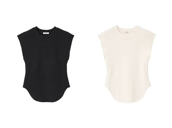 【CLANE/クラネ】のTHERMAL NO SLEEVE TOPS 【トップス、カットソー】おすすめ！人気、トレンド、レディースファッションの通販 おすすめ人気トレンドファッション通販アイテム 人気、トレンドファッション・服の通販 founy(ファニー) ファッション Fashion レディースファッション WOMEN トップス・カットソー Tops/Tshirt 2023年 2023 2023春夏・S/S SS,Spring/Summer,2023 インナー サロペット サーマル ノースリーブ パターン |ID:crp329100000150564