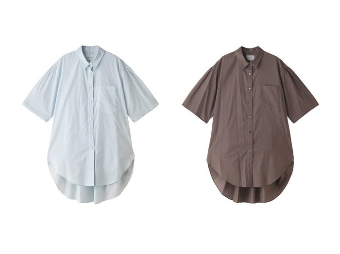 【MIDIUMISOLID/ミディウミソリッド】のhalf slv wide shirt シャツ 【トップス、カットソー】おすすめ！人気、トレンド、レディースファッションの通販  おすすめ人気トレンドファッション通販アイテム インテリア・キッズ・メンズ・レディースファッション・服の通販 founy(ファニー) https://founy.com/ ファッション Fashion レディースファッション WOMEN トップス・カットソー Tops/Tshirt シャツ/ブラウス Shirts/Blouses S/S・春夏 SS・Spring/Summer ショート スリーブ 夏 Summer 春 Spring |ID:crp329100000150658