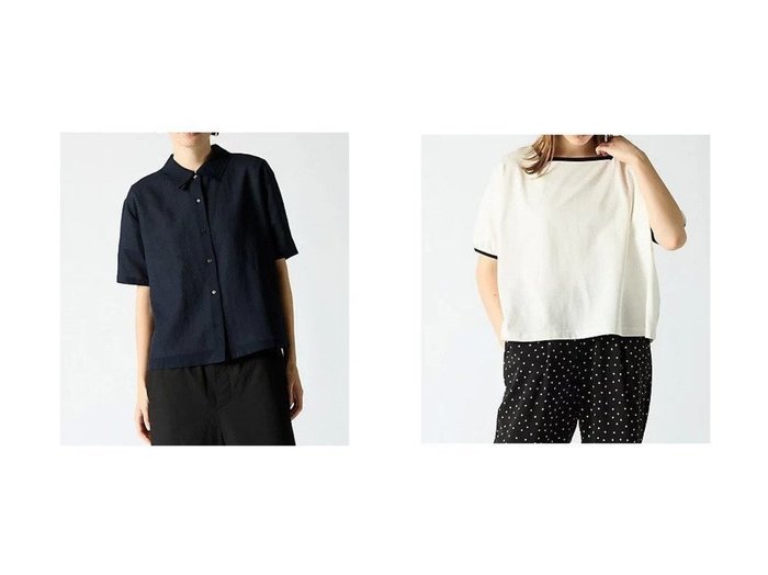 【mizuiro ind/ミズイロ インド】のトリプルカラーシャツ&スクエアネックワイドプルオーバー 【トップス、カットソー】おすすめ！人気、トレンド、レディースファッションの通販  おすすめ人気トレンドファッション通販アイテム インテリア・キッズ・メンズ・レディースファッション・服の通販 founy(ファニー) https://founy.com/ ファッション Fashion レディースファッション WOMEN トップス・カットソー Tops/Tshirt プルオーバー Pullover シャツ/ブラウス Shirts/Blouses スクエア 無地 コンパクト フリル フロント ランダム 羽織 |ID:crp329100000150923