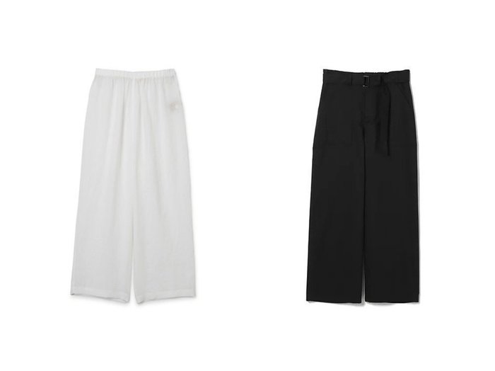 【PLAIN PEOPLE/プレインピープル】のラミーワイドパンツ&ウエストベルトパンツ おすすめ！人気、トレンド、レディースファッションの通販 おすすめ人気トレンドファッション通販アイテム 人気、トレンドファッション・服の通販 founy(ファニー) ファッション Fashion レディースファッション WOMEN パンツ Pants ベルト Belts インナー タイツ チュニック ワイド 夏 Summer 洗える |ID:crp329100000151435
