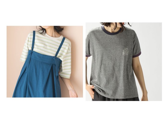 【niko and…/ニコアンド】のCOLORマイスターTEE&アレンジリンガーアソートT 【プチプライス・低価格】おすすめ！人気、トレンド、レディースファッションの通販 おすすめ人気トレンドファッション通販アイテム インテリア・キッズ・メンズ・レディースファッション・服の通販 founy(ファニー) https://founy.com/ ファッション Fashion レディースファッション WOMEN トップス・カットソー Tops/Tshirt シャツ/ブラウス Shirts/Blouses ロング / Tシャツ T-Shirts カットソー Cut and Sewn おすすめ Recommend プリント ワンポイント 夏 Summer イエロー インナー オレンジ サロペット スタンダード ベスト 人気 半袖 |ID:crp329100000151858