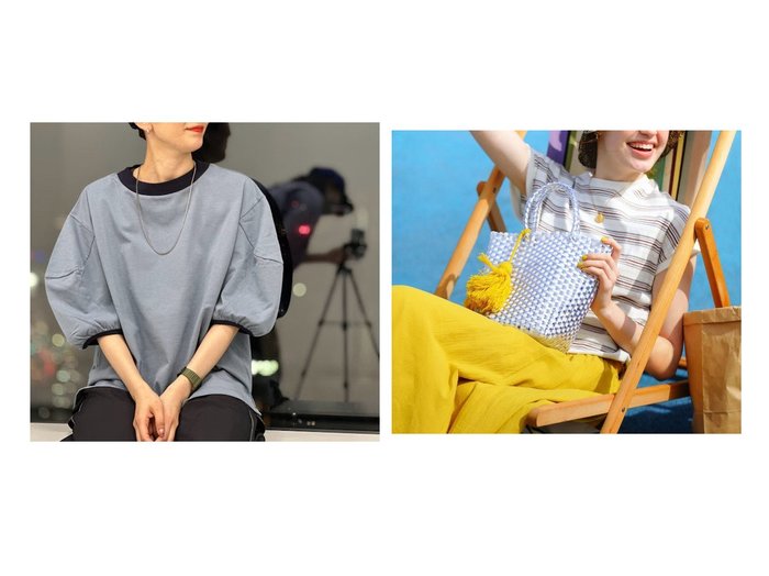 【niko and…/ニコアンド】のORメタリックメッシュトート&Cテンジク3DスリーブPO 【プチプライス・低価格】おすすめ！人気、トレンド、レディースファッションの通販 おすすめ人気トレンドファッション通販アイテム インテリア・キッズ・メンズ・レディースファッション・服の通販 founy(ファニー) https://founy.com/ ファッション Fashion レディースファッション WOMEN トップス・カットソー Tops/Tshirt シャツ/ブラウス Shirts/Blouses ロング / Tシャツ T-Shirts カットソー Cut and Sewn バッグ Bag シンプル スリーブ バルーン 人気 再入荷 Restock/Back in Stock/Re Arrival 夏 Summer おすすめ Recommend サングラス スマホ タッセル ハンドバッグ ポーチ ミックス メタリック 財布 |ID:crp329100000151861