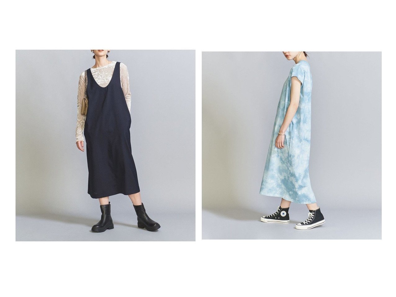 【BEAUTY&YOUTH / UNITED ARROWS/ビューティ&ユース ユナイテッドアローズ】のポプリン レイヤード ワンピース&【別注】 STAR STRIPE フレンチスリーブ タイダイコットン ロングワンピース おすすめ！人気、トレンド、レディースファッションの通販  おすすめ人気トレンドファッション通販アイテム インテリア・キッズ・メンズ・レディースファッション・服の通販 founy(ファニー) 　ファッション　Fashion　レディースファッション　WOMEN　ワンピース　Dress　ドレス　Party Dresses　インナー　秋　Autumn/Fall　コンパクト　今季　ジャケット　スウェット　セットアップ　ドレス　ベロア　ベーシック　ポケット　メランジ　ラップ　A/W・秋冬　AW・Autumn/Winter・FW・Fall-Winter　おすすめ　Recommend　アンダー　春　Spring　サンダル　シンプル　スリーブ　チュニック　フレンチ　別注　リゾート　リラックス　ロング　夏　Summer　ブルー系　Blue　グレー系　Gray　ベージュ系　Beige　ブラック系　Black　|ID:crp329100000152801