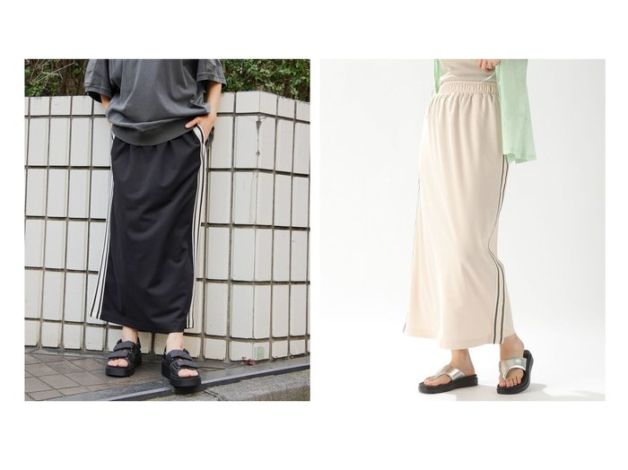 【niko and…/ニコアンド】の2WAYサイドラインSK 【プチプライス・低価格】おすすめ！人気、トレンド、レディースファッションの通販 おすすめ人気トレンドファッション通販アイテム 人気、トレンドファッション・服の通販 founy(ファニー) ファッション Fashion レディースファッション WOMEN スカート Skirt NEW・新作・新着・新入荷 New Arrivals おすすめ Recommend ジャージ スリット タイトスカート トレンド パターン フェミニン マキシ ロング 人気 |ID:crp329100000153255