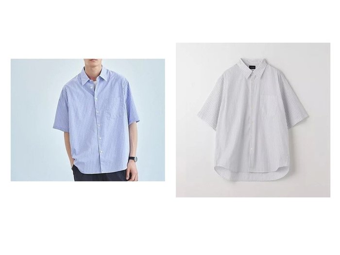 【green label relaxing / UNITED ARROWS / MEN/グリーンレーベルリラクシング】のストライプパターン ジャストルーズ シャツ 【MEN】おすすめ！人気トレンド・男性、メンズファッションの通販 おすすめ人気トレンドファッション通販アイテム インテリア・キッズ・メンズ・レディースファッション・服の通販 founy(ファニー) https://founy.com/ ファッション Fashion メンズファッション MEN ストライプ デニム 定番 Standard パターン ベーシック おすすめ Recommend |ID:crp329100000153343