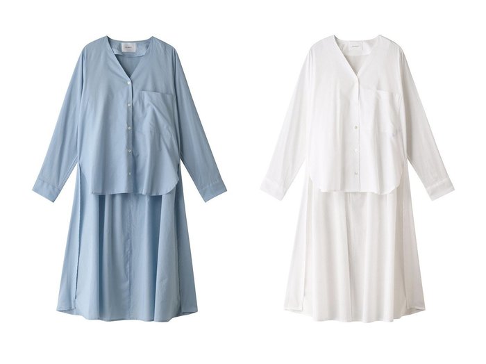 【MIDIUMISOLID/ミディウミソリッド】のロングシャツ おすすめ！人気、トレンド、レディースファッションの通販 おすすめ人気トレンドファッション通販アイテム 人気、トレンドファッション・服の通販 founy(ファニー) ファッション Fashion レディースファッション WOMEN トップス・カットソー Tops/Tshirt シャツ/ブラウス Shirts/Blouses スリーブ ロング |ID:crp329100000153580
