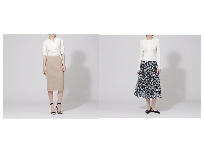 【EPOCA/エポカ】のオックスストレッチ タイトスカート&ジョーゼットフラワープリント プリーツスカート 【スカート】おすすめ！人気、トレンド、レディースファッションの通販 おすすめ人気トレンドファッション通販アイテム インテリア・キッズ・メンズ・レディースファッション・服の通販 founy(ファニー) https://founy.com/ ファッション Fashion レディースファッション WOMEN スカート Skirt プリーツスカート Pleated Skirts おすすめ Recommend イタリア セットアップ ドレス プリーツ 夏 Summer 春 Spring 秋 Autumn/Fall |ID:crp329100000153817