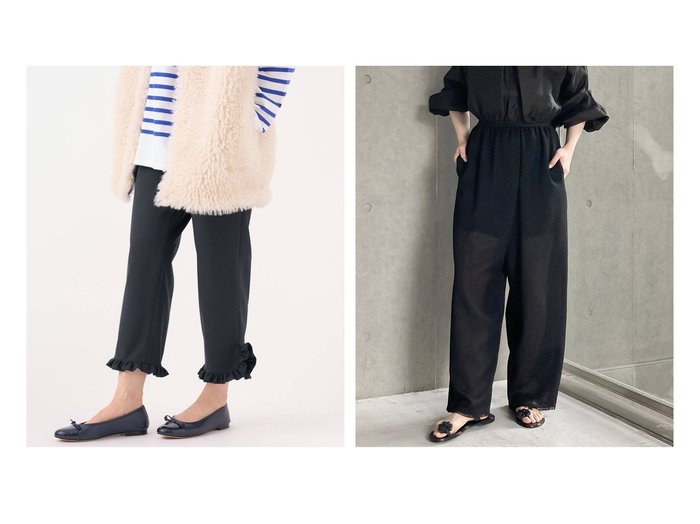 【IENA/イエナ】のVストレッチ フリルパンツ&maison GARZAワイドパンツ おすすめ！人気、トレンド、レディースファッションの通販  おすすめ人気トレンドファッション通販アイテム 人気、トレンドファッション・服の通販 founy(ファニー) ファッション Fashion レディースファッション WOMEN パンツ Pants NEW・新作・新着・新入荷 New Arrivals 2023年 2023 2023-2024秋冬・A/W AW/Autumn/Winter//FW/Fall-Winter/2023-2024 おすすめ Recommend サンダル ストレッチ バランス フリル 2023春夏・S/S SS,Spring/Summer,2023 コンパクト シアー スラックス タンク ドレス フィット メッシュ ラップ ワイド |ID:crp329100000153931