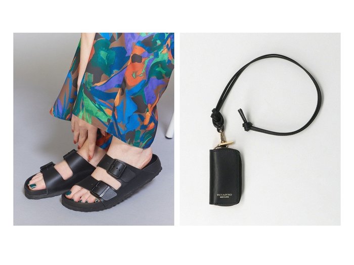 【BEAUTY&YOUTH / UNITED ARROWS/ビューティ&ユース ユナイテッドアローズ】の【WEB限定】 VIOLAd ORO ADRIA レザー キーケース ショルダー -2WAY-&BIRKENSTOCK ARIZONA アリゾナ Exquisite エクスクイジット/サンダル おすすめ！人気、トレンド、レディースファッションの通販  おすすめ人気トレンドファッション通販アイテム インテリア・キッズ・メンズ・レディースファッション・服の通販 founy(ファニー) https://founy.com/ ファッション Fashion レディースファッション WOMEN 財布 Wallets ポーチ Pouches ショルダー 財布 チェーン チャーム ベーシック ポーチ NEW・新作・新着・新入荷 New Arrivals おすすめ Recommend サンダル シューズ ソックス タイトスカート デニム フェミニン 定番 Standard |ID:crp329100000153937
