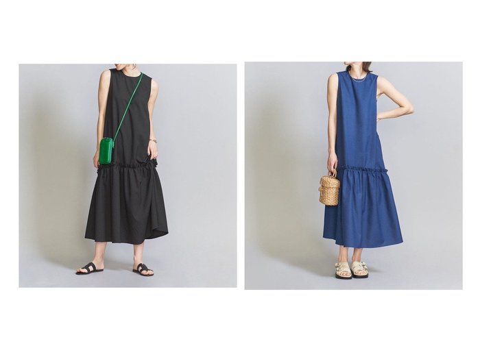 【BEAUTY&YOUTH / UNITED ARROWS/ビューティ&ユース ユナイテッドアローズ】の【WEB限定】リネンライク ティアードワンピース -ウォッシャブル- おすすめ！人気、トレンド、レディースファッションの通販  おすすめ人気トレンドファッション通販アイテム インテリア・キッズ・メンズ・レディースファッション・服の通販 founy(ファニー) https://founy.com/ ファッション Fashion レディースファッション WOMEN ワンピース Dress ドレス Party Dresses インナー ウォッシャブル カットソー コンパクト サンダル シアー シンプル スニーカー ティアードワンピース ドレス ノースリーブ ミックス おすすめ Recommend 夏 Summer |ID:crp329100000154133
