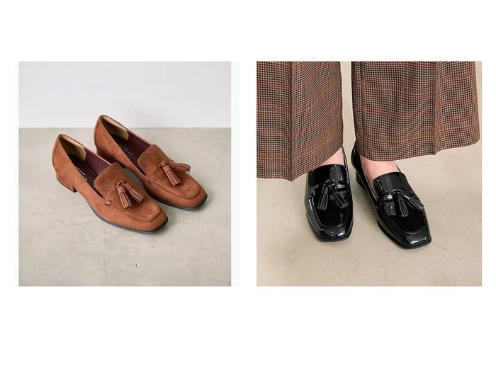 【green label relaxing / UNITED ARROWS/グリーンレーベル リラクシング / ユナイテッドアローズ】のスクエア タッセル ローファー(3cmヒール) おすすめ！人気、トレンド、レディースファッションの通販 おすすめ人気トレンドファッション通販アイテム インテリア・キッズ・メンズ・レディースファッション・服の通販 founy(ファニー) https://founy.com/ ファッション Fashion レディースファッション WOMEN エナメル 秋 Autumn/Fall 抗菌 シルキー ジャケット スクエア ソックス タッセル デニム 人気 バランス フォルム ボトム メンズ おすすめ Recommend |ID:crp329100000155739