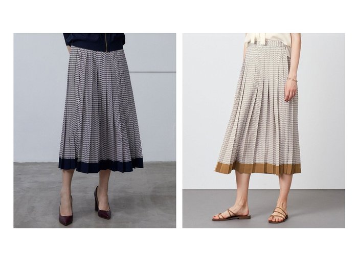 【BEIGE,/ベイジ,】のプリーツスカート 【スカート通販】おすすめ！人気、トレンド、レディースファッションの通販  おすすめ人気トレンドファッション通販アイテム 人気、トレンドファッション・服の通販 founy(ファニー) ファッション Fashion レディースファッション WOMEN スカート Skirt プリーツスカート Pleated Skirts イタリア エレガント 今季 シンプル スタイリッシュ ブロッキング プリント プリーツ ベーシック 2022年 2022 再入荷 Restock/Back in Stock/Re Arrival 2022-2023秋冬・A/W AW/Autumn/Winter//FW/Fall-Winter/2022-2023 送料無料 Free Shipping おすすめ Recommend |ID:crp329100000156438