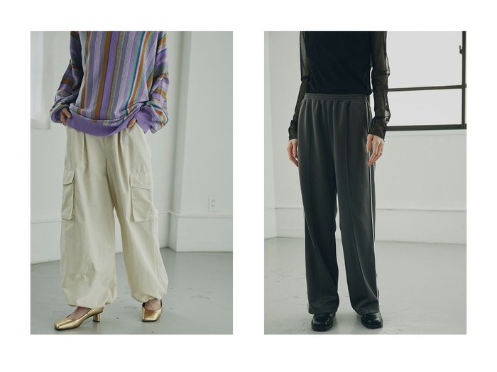 【ROSE BUD/ローズバッド】のサイドライントラックパンツ&カーゴパンツ 【2023-2024秋冬・A/W通販】おすすめ！人気、トレンド、レディースファッションの通販 おすすめ人気トレンドファッション通販アイテム インテリア・キッズ・メンズ・レディースファッション・服の通販 founy(ファニー) https://founy.com/ ファッション Fashion レディースファッション WOMEN パンツ Pants 2023年 2023 2023-2024秋冬・A/W AW/Autumn/Winter//FW/Fall-Winter/2023-2024 A/W・秋冬 AW・Autumn/Winter・FW・Fall-Winter ジャージ スポーティ スリット フレア カーゴパンツ シューズ ポケット メンズ ワーク |ID:crp329100000156720