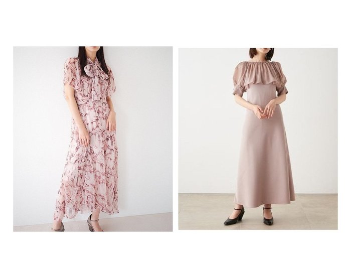 【SNIDEL/スナイデル】のボレロワンピース&【WEB限定サイズあり】ボウタイシャーリングプリントワンピース おすすめ！人気、トレンド、レディースファッションの通販 おすすめ人気トレンドファッション通販アイテム インテリア・キッズ・メンズ・レディースファッション・服の通販 founy(ファニー) https://founy.com/ ファッション Fashion レディースファッション WOMEN アウター Coat Outerwear ボレロ Bolero jackets ワンピース Dress ドレス Party Dresses NEW・新作・新着・新入荷 New Arrivals エレガント キャミワンピース ギャザー シフォン ドレス フレア ボレロ ラップ リボン アシンメトリー インナー コンパクト シアー トレンド バランス フィット フェミニン プリント プリーツ |ID:crp329100000156840